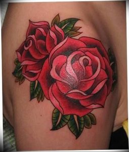фото тату роза от 30.09.2017 №093 - rose tattoo - tattoo-photo.ru