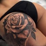 фото тату роза от 30.09.2017 №098 - rose tattoo - tattoo-photo.ru