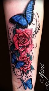 фото тату роза от 30.09.2017 №106 - rose tattoo - tattoo-photo.ru