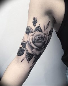 фото тату роза от 30.09.2017 №111 - rose tattoo - tattoo-photo.ru