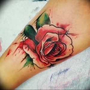 фото тату роза от 30.09.2017 №131 - rose tattoo - tattoo-photo.ru