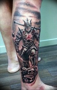 фото тату рыцарь от 27.09.2017 №006 - tattoo knight - tatufoto.com