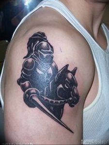 фото тату рыцарь от 27.09.2017 №009 - tattoo knight - tatufoto.com