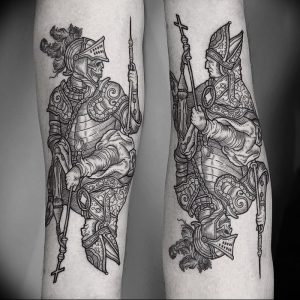 фото тату рыцарь от 27.09.2017 №019 - tattoo knight - tatufoto.com