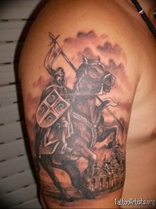 фото тату рыцарь от 27.09.2017 №020 - tattoo knight - tatufoto.com