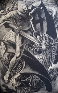 фото тату рыцарь от 27.09.2017 №023 - tattoo knight - tatufoto.com