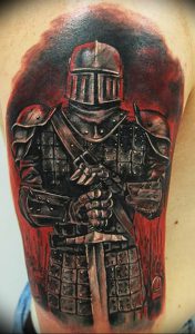 фото тату рыцарь от 27.09.2017 №033 - tattoo knight - tatufoto.com