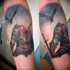фото тату рыцарь от 27.09.2017 №043 - tattoo knight - tatufoto.com