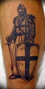 фото тату рыцарь от 27.09.2017 №055 - tattoo knight - tatufoto.com