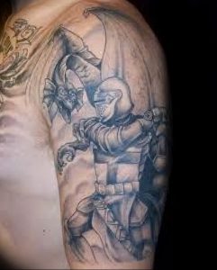 фото тату рыцарь от 27.09.2017 №057 - tattoo knight - tatufoto.com