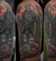 фото тату рыцарь от 27.09.2017 №065 — tattoo knight — tatufoto.com