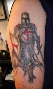 фото тату рыцарь от 27.09.2017 №066 - tattoo knight - tatufoto.com