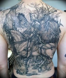 фото тату рыцарь от 27.09.2017 №067 - tattoo knight - tatufoto.com