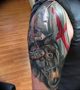 фото тату рыцарь от 27.09.2017 №073 - tattoo knight - tatufoto.com