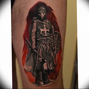 фото тату рыцарь от 27.09.2017 №075 - tattoo knight - tatufoto.com