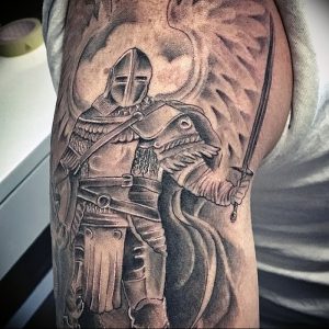фото тату рыцарь от 27.09.2017 №076 - tattoo knight - tatufoto.com