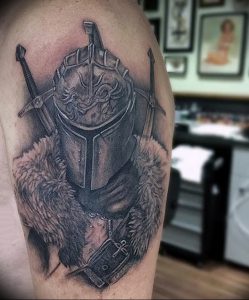 фото тату рыцарь от 27.09.2017 №090 - tattoo knight - tatufoto.com