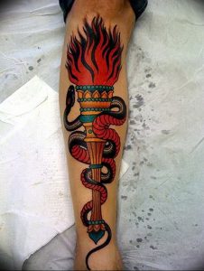 фото тату факел от 08.09.2017 №004 - tattoo torch - tattoo-photo.ru