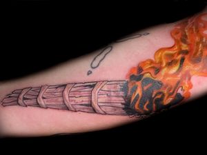 фото тату факел от 08.09.2017 №045 - tattoo torch - tattoo-photo.ru