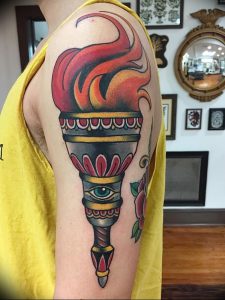 фото тату факел от 08.09.2017 №063 - tattoo torch - tattoo-photo.ru