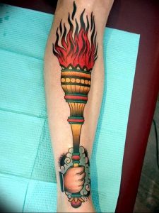 фото тату факел от 08.09.2017 №067 - tattoo torch - tattoo-photo.ru