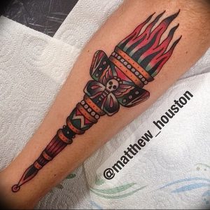 фото тату факел от 08.09.2017 №074 - tattoo torch - tattoo-photo.ru