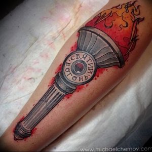 фото тату факел от 08.09.2017 №075 - tattoo torch - tattoo-photo.ru