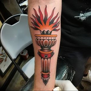 фото тату факел от 08.09.2017 №084 - tattoo torch - tattoo-photo.ru