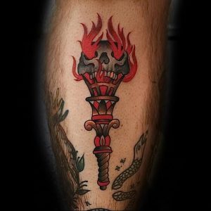 фото тату факел от 08.09.2017 №113 - tattoo torch - tattoo-photo.ru