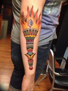 фото тату факел от 08.09.2017 №115 - tattoo torch - tattoo-photo.ru