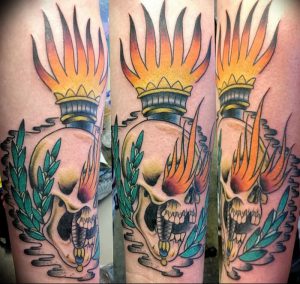 фото тату факел от 08.09.2017 №116 - tattoo torch - tattoo-photo.ru