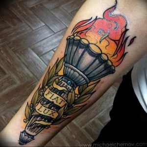 фото тату факел от 08.09.2017 №137 - tattoo torch - tattoo-photo.ru