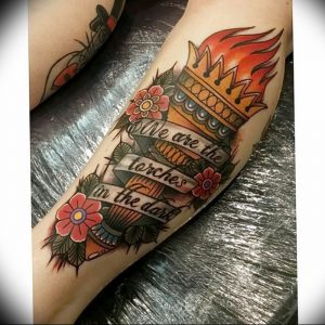 фото тату факел от 08.09.2017 №140 - tattoo torch - tattoo-photo.ru