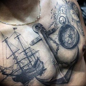 фото тату якорь от 02.10.2017 №036 - tattoo anchori - tattoo-photo.ru