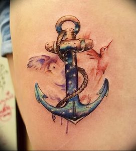 фото тату якорь от 02.10.2017 №058 - tattoo anchori - tattoo-photo.ru