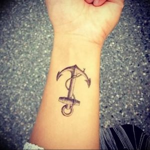 фото тату якорь от 02.10.2017 №064 - tattoo anchori - tattoo-photo.ru