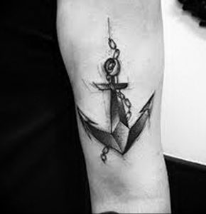 фото тату якорь от 02.10.2017 №090 - tattoo anchori - tattoo-photo.ru