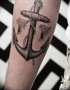 фото тату якорь от 02.10.2017 №094 - tattoo anchori - tattoo-photo.ru