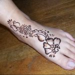 фото Мехенди на ноге от 24.10.2017 №004 - Mehendi on foot - tattoo-photo.ru