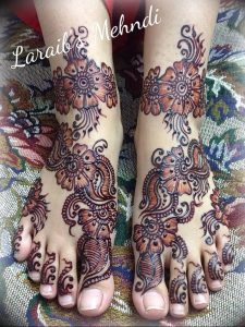 фото Мехенди на ноге от 24.10.2017 №020 - Mehendi on foot - tattoo-photo.ru