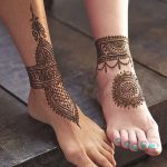 фото Мехенди на ноге от 24.10.2017 №024 - Mehendi on foot - tattoo-photo.ru