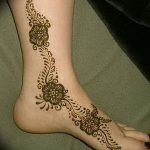 фото Мехенди на ноге от 24.10.2017 №025 - Mehendi on foot - tattoo-photo.ru