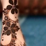 фото Мехенди на ноге от 24.10.2017 №030 - Mehendi on foot - tattoo-photo.ru