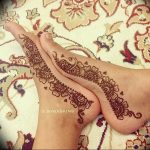 фото Мехенди на ноге от 24.10.2017 №033 - Mehendi on foot - tattoo-photo.ru