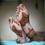 фото Мехенди на ноге от 24.10.2017 №035 - Mehendi on foot - tattoo-photo.ru