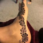 фото Мехенди на ноге от 24.10.2017 №042 - Mehendi on foot - tattoo-photo.ru