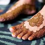 фото Мехенди на ноге от 24.10.2017 №047 - Mehendi on foot - tattoo-photo.ru