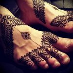 фото Мехенди на ноге от 24.10.2017 №052 - Mehendi on foot - tattoo-photo.ru