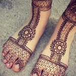 фото Мехенди на ноге от 24.10.2017 №056 - Mehendi on foot - tattoo-photo.ru