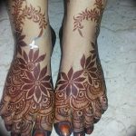 фото Мехенди на ноге от 24.10.2017 №061 - Mehendi on foot - tattoo-photo.ru